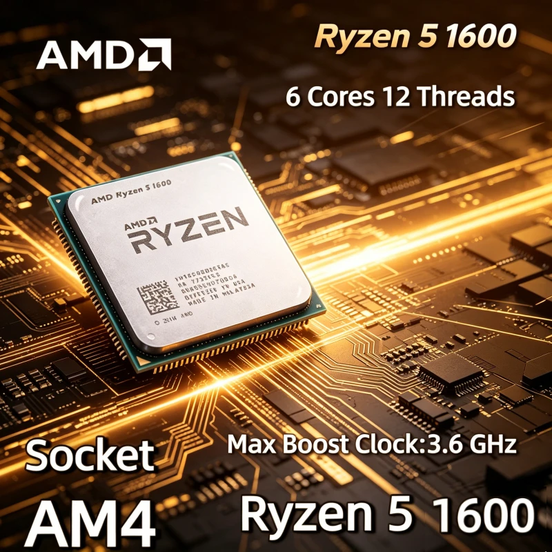 R5 1600 YD1600BBM6IAE AMD Ryzen 5 1600 100% Brand New in Stock 3.2 GHz Six-Core Twelve Thread 65W CPU Processor Socket AM4
R5 1600 YD1600BBM6IAE AMD Ryzen 5 1600 100% Brand New in Stock 3.2 GHz Six-Core Twelve Thread 65W CPU Processor Socket AM4
