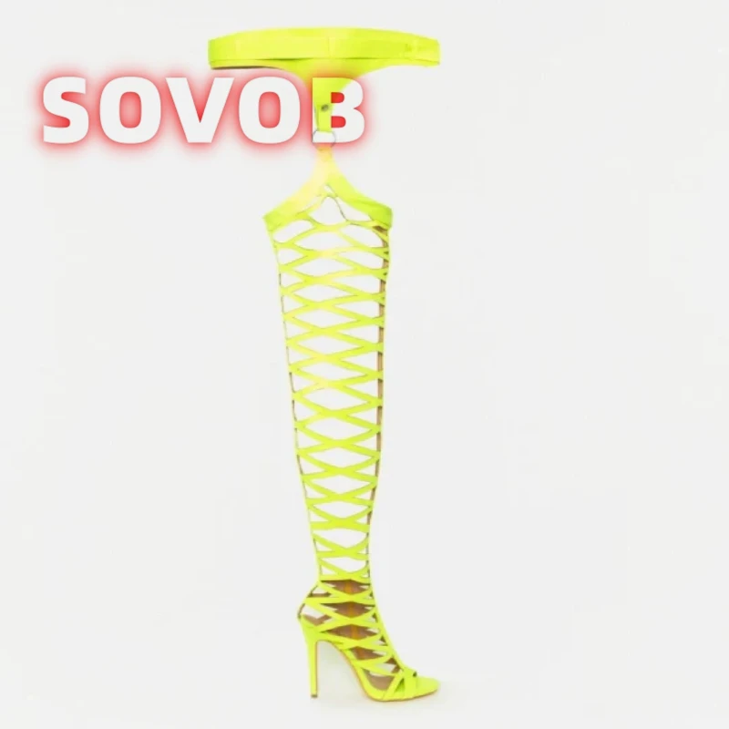 Неоново-зеленые босоножки до бедра с вырезом, женские сапоги выше колена с пряжкой и ремешком, сексуальные сапоги-гладиаторы с открытым носком на высоком каблуке
Неоново-зеленые босоножки до бедра с вырезом, женские сапоги выше колена с пряжкой и ремешком, сексуальные сапоги-гладиаторы с открытым носком на высоком каблуке