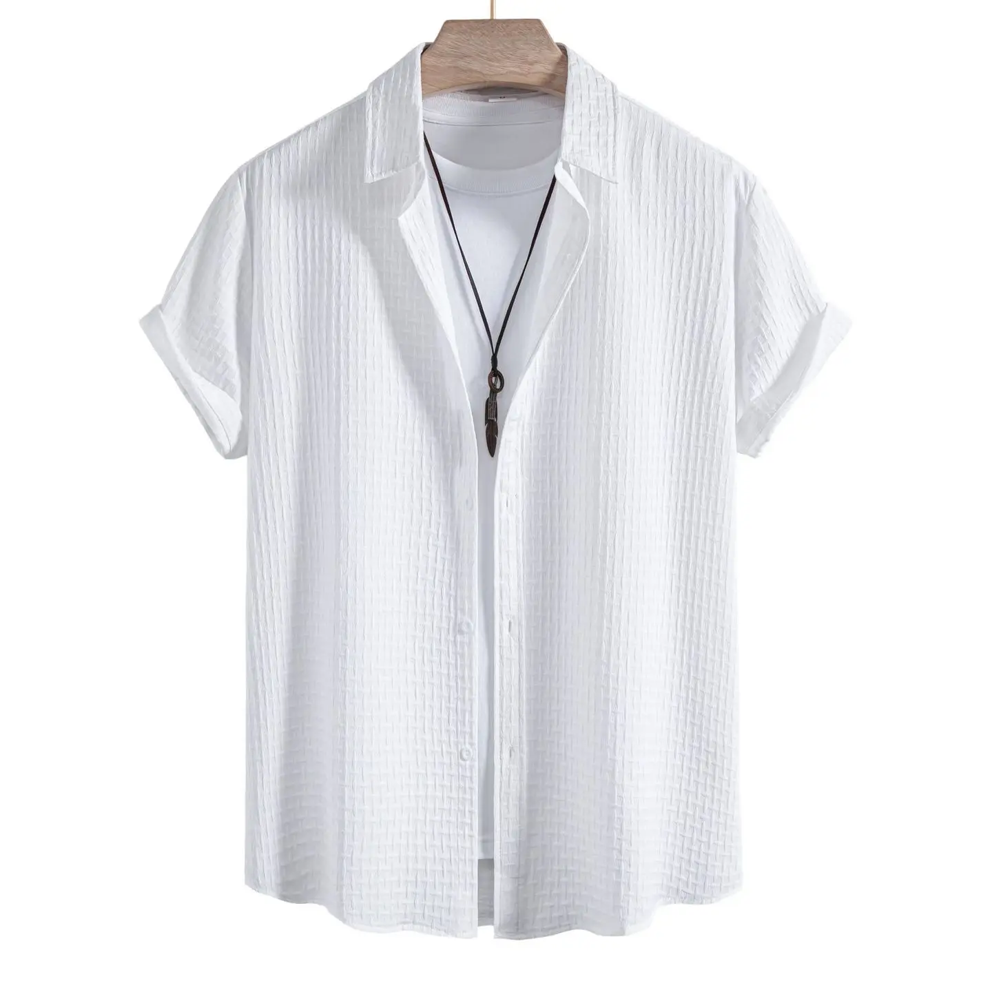 2025 Men's Short Sleeve Jacquard Shirt Other Style Other Pattern Not Deformable Summer Collection Other Fabric Female Wear
2025 Men's Short Sleeve Jacquard Shirt Other Style Other Pattern Not Deformable Summer Collection Other Fabric Female Wear