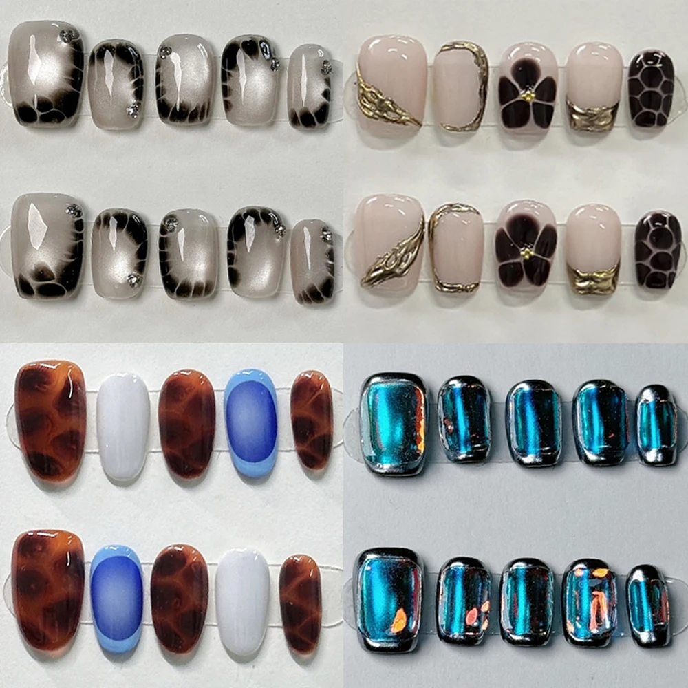 High Quality Handmade Full Cover Nails Party Stickers Y2K Spice Girl 3D Flowers Cat Eyes Magic Mirror Powder Reusable False Nail
High Quality Handmade Full Cover Nails Party Stickers Y2K Spice Girl 3D Flowers Cat Eyes Magic Mirror Powder Reusable False Nail