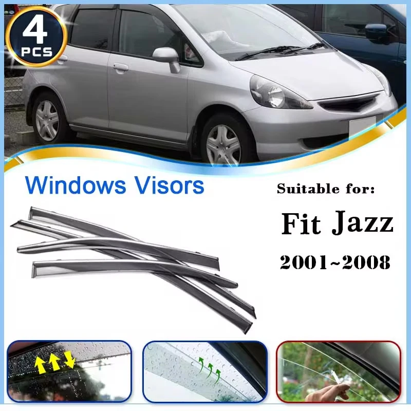 Car Window Visors for Honda Fit Jazz Hatch GD3 2001~2008 2005 Auto Accessories Deflectors Awing Trim Sun Windshield Rain Eyebrow
Car Window Visors for Honda Fit Jazz Hatch GD3 2001~2008 2005 Auto Accessories Deflectors Awing Trim Sun Windshield Rain Eyebrow