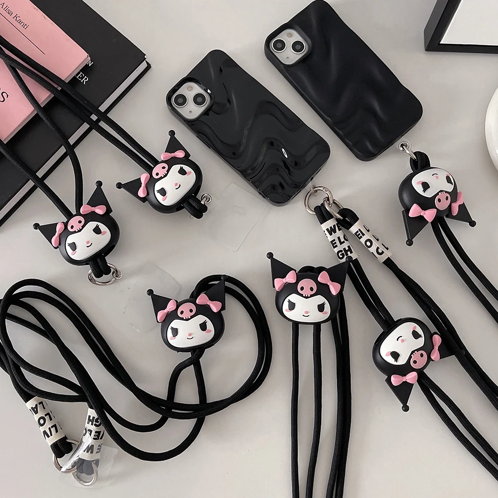 Cute Sanrios Kuromi Silicone Long Lanyard Mobile For Phone Case Iphone Samsung Neck Strap Universal All-match Key Work Card Gift
Cute Sanrios Kuromi Silicone Long Lanyard Mobile For Phone Case Iphone Samsung Neck Strap Universal All-match Key Work Card Gift