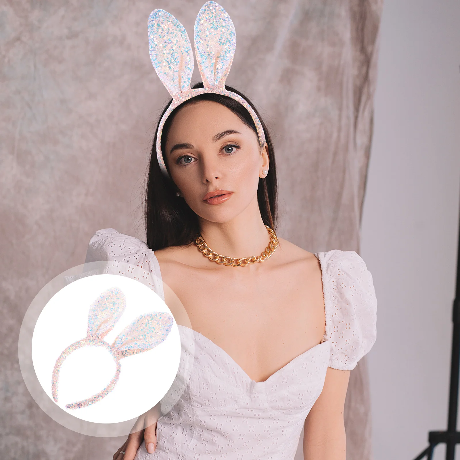 Bunny Ears Headband Adjustable Glitter Rabbit Ear Headpiece for Women Party Cosplay Costume Hair Accessory Easter Event
Bunny Ears Headband Adjustable Glitter Rabbit Ear Headpiece for Women Party Cosplay Costume Hair Accessory Easter Event