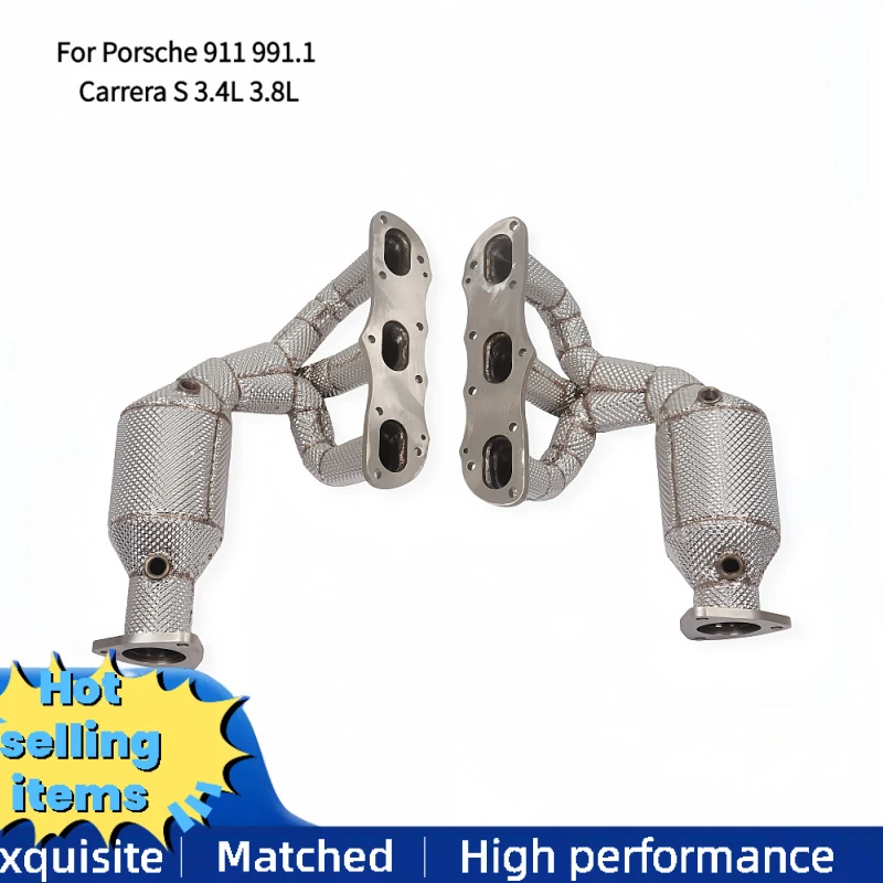 Performance Exhaust Pipes Headers for Porsche 911 991.1 Carrera S 3.4L 3.8L Manifold with Thermal Heat Shielding 2012-2015
Performance Exhaust Pipes Headers for Porsche 911 991.1 Carrera S 3.4L 3.8L Manifold with Thermal Heat Shielding 2012-2015