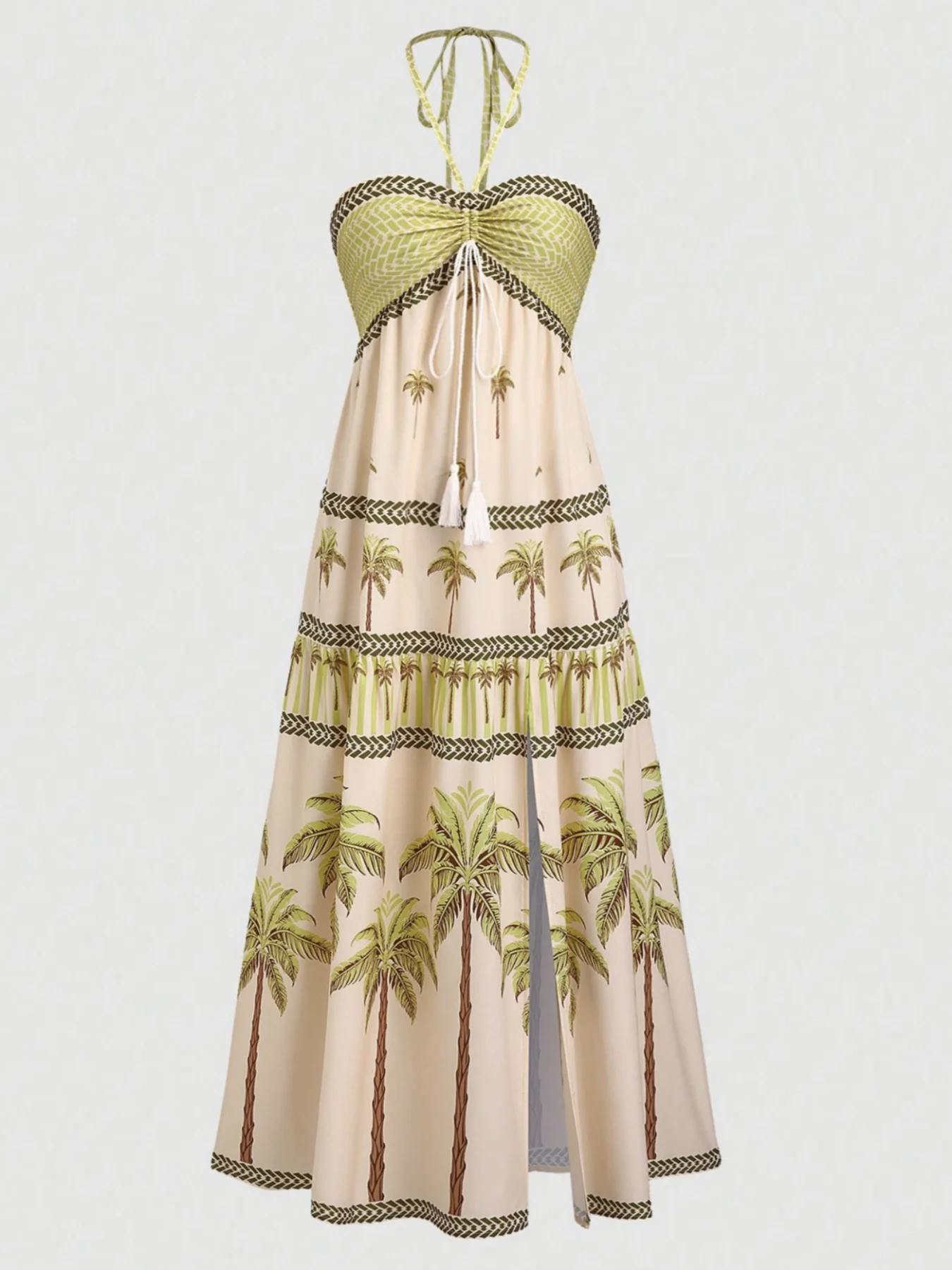 Женское элегантное модное длинное платье с лямкой на шее и принтом в отпускном стиле
Женское элегантное модное длинное платье с лямкой на шее и принтом в отпускном стиле