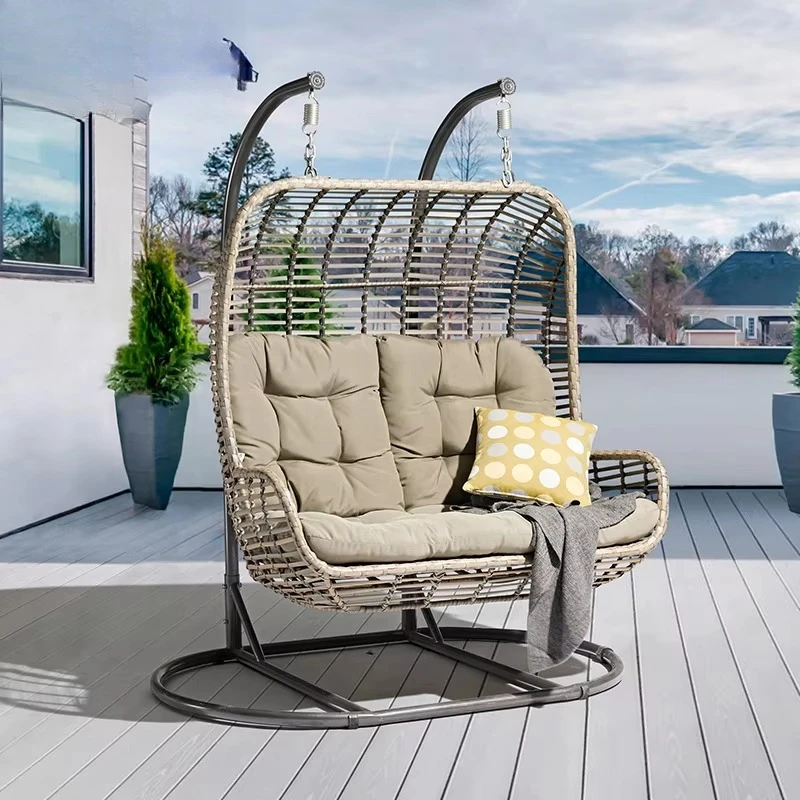 Outdoor Garden Furniture Hanging Chair Swinging Standing Double Hanging Wicker Egg Chair
Outdoor Garden Furniture Hanging Chair Swinging Standing Double Hanging Wicker Egg Chair
