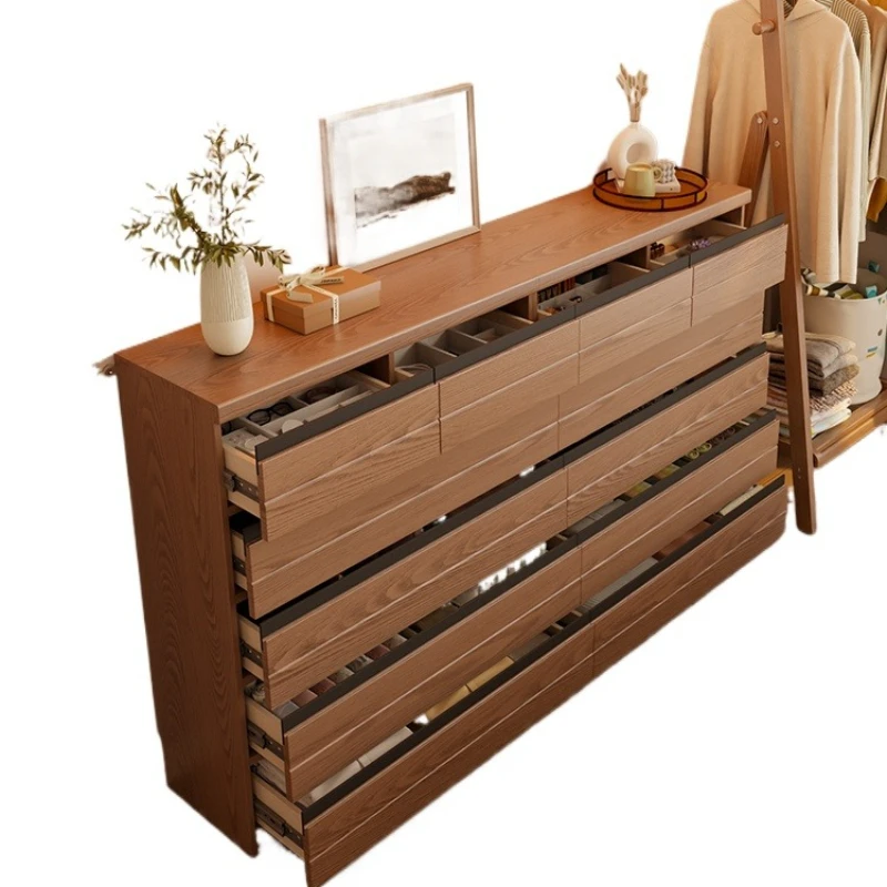 Ультратонкая спальня с пятью ведрами из массива дерева у стены комода, шкаф для хранения вещей в конце кровати
Ультратонкая спальня с пятью ведрами из массива дерева у стены комода, шкаф для хранения вещей в конце кровати