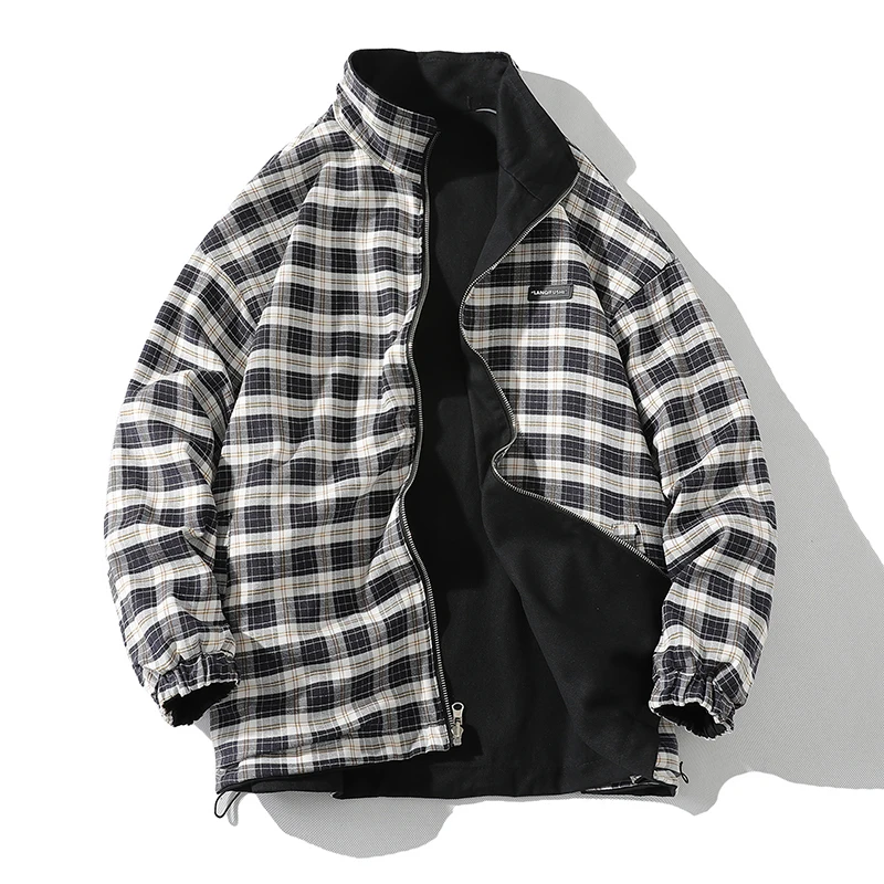 2024 Trendy Men's Jacket Casual Outdoor Double-sided Wearable Design Stand Up Collar Coat Outdoor Sports Versatile Plaid Jacket
2024 Trendy Men's Jacket Casual Outdoor Double-sided Wearable Design Stand Up Collar Coat Outdoor Sports Versatile Plaid Jacket