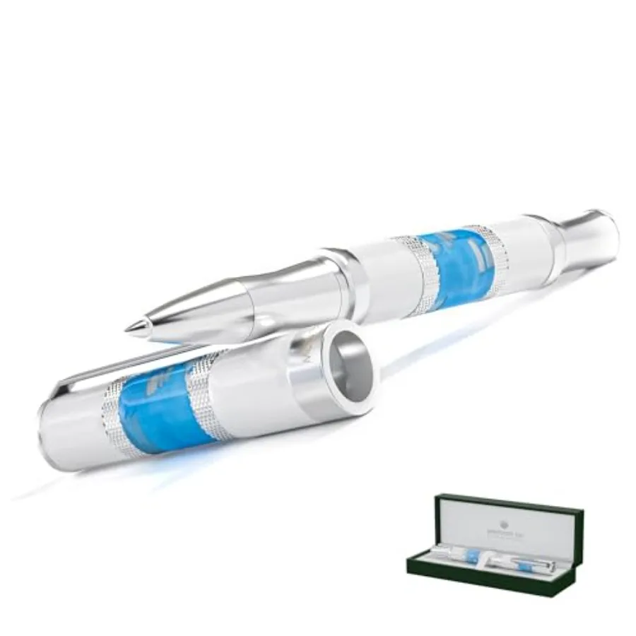 USA Regatta Sport Rollerball Pen, Santorini White and Blue Premium Resin, Refillable Rollerball Pen, Standard Rollerball Refill
USA Regatta Sport Rollerball Pen, Santorini White and Blue Premium Resin, Refillable Rollerball Pen, Standard Rollerball Refill
