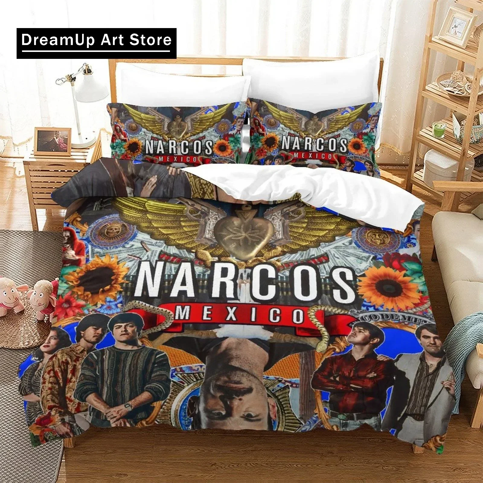 Набор постельного белья Narcos Single Twin Full Queen King Size, комплект постельного белья для взрослых и детей, пододеяльник с 3D принтом, комплект простыней в стиле аниме
Набор постельного белья Narcos Single Twin Full Queen King Size, комплект постельного белья для взрослых и детей, пододеяльник с 3D принтом, комплект простыней в стиле аниме