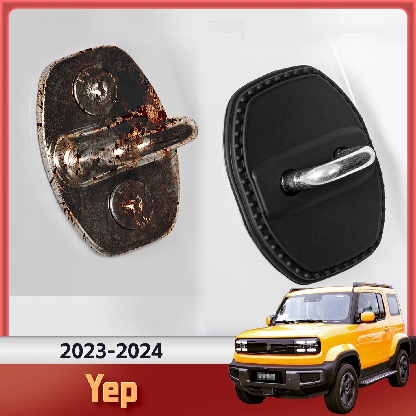 2/4 шт. силиконовый чехол для дверного замка автомобиля, защитный декоративный чехол для BaoJun Yep 2023-2024
2/4 шт. силиконовый чехол для дверного замка автомобиля, защитный декоративный чехол для BaoJun Yep 2023-2024