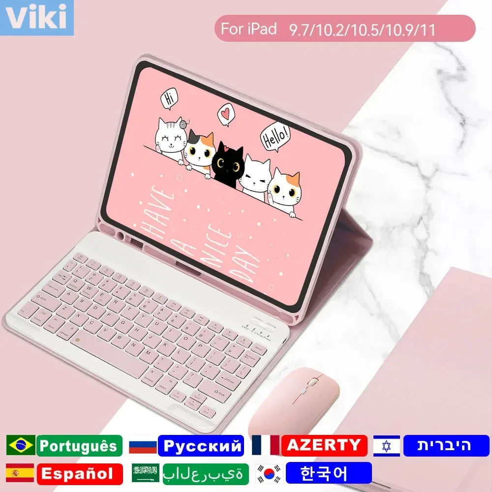 Keyboard Case for iPad 5th 6th Air 2 Pro 9.7 7th 8th 9th 10.2 Air 3 Pro 10.5 Air 4 5 Gen 10.9 10th Pro 11 Portable Cover Keypad
Keyboard Case for iPad 5th 6th Air 2 Pro 9.7 7th 8th 9th 10.2 Air 3 Pro 10.5 Air 4 5 Gen 10.9 10th Pro 11 Portable Cover Keypad