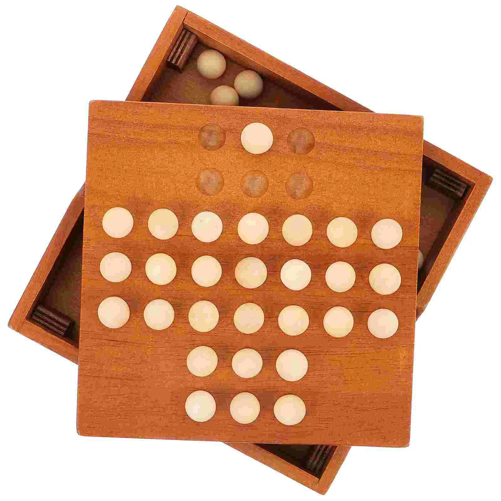Wooden Board Game Single Chess Peg Classical Intelligence Toy Learning Gift for Families Friends Adults Large Groups and Board
Wooden Board Game Single Chess Peg Classical Intelligence Toy Learning Gift for Families Friends Adults Large Groups and Board