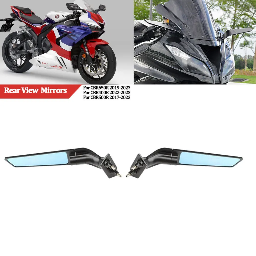 For Honda CBR 650R 2019-23 500R Wind Wing Rearview Reversing Mirror Side Mirrors
For Honda CBR 650R 2019-23 500R Wind Wing Rearview Reversing Mirror Side Mirrors