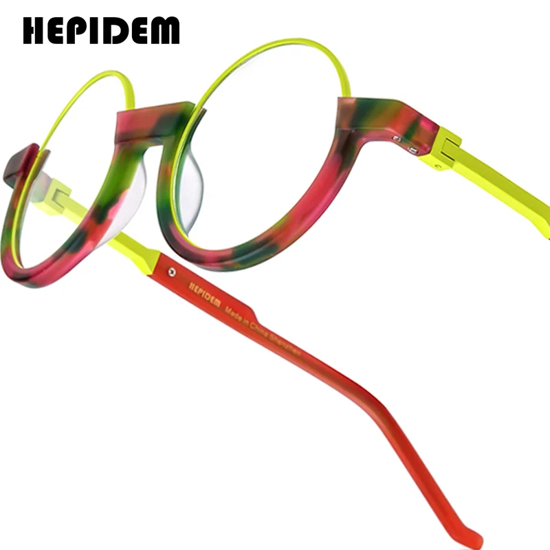 HEPIDEM Acetate Glasses Frame Women Oversize Big Size Round Eyeglass Japanese Handmade Spectacles Thick Transparent Eyewear 9366
HEPIDEM Acetate Glasses Frame Women Oversize Big Size Round Eyeglass Japanese Handmade Spectacles Thick Transparent Eyewear 9366