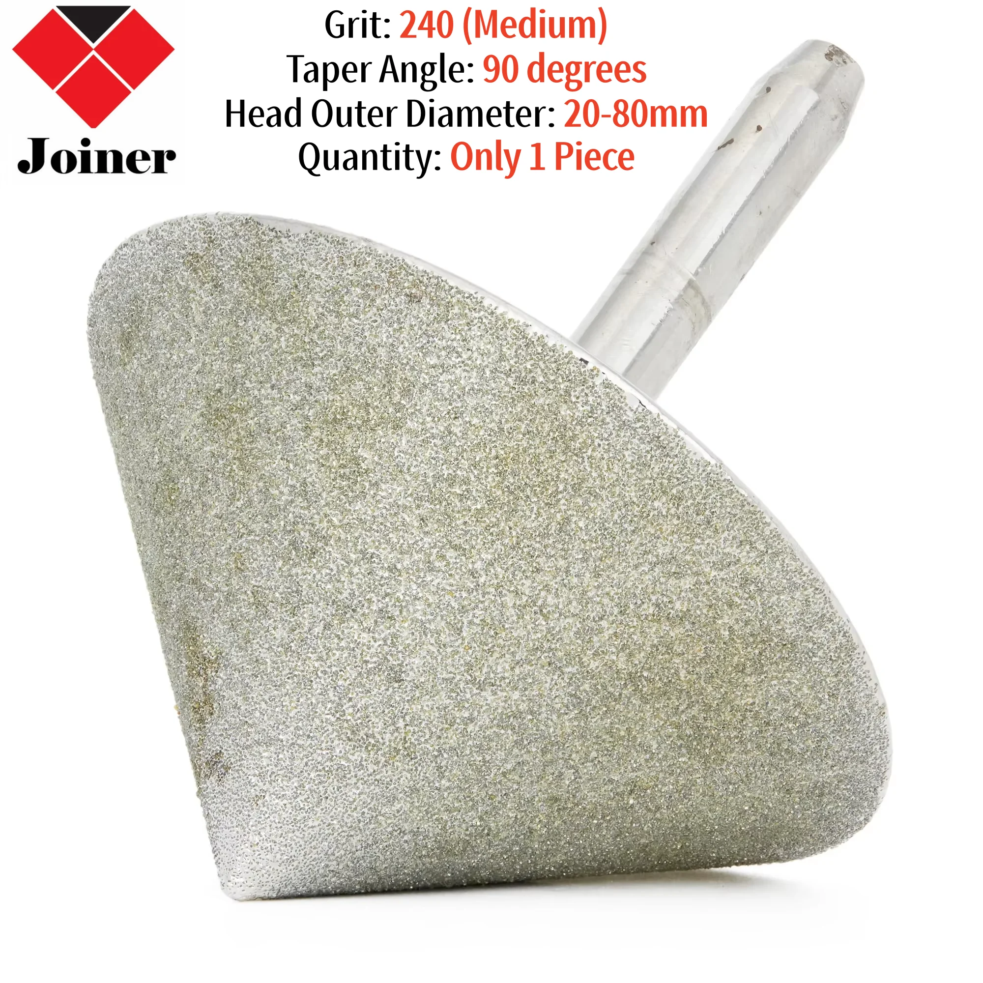 20-80mm 90 Degrees 240 Grit Tapered Diamond Chamfer Grinding Head Burr Bits for Dremel Rotary Tool Glass Stone Polishing Carving
20-80mm 90 Degrees 240 Grit Tapered Diamond Chamfer Grinding Head Burr Bits for Dremel Rotary Tool Glass Stone Polishing Carving