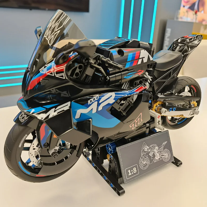 Technical Simulation 1000 RR V4R Racing Motorcycle Building Blocks Bricks Model City High-tech Motorbike Toys For Boys Gifts
Technical Simulation 1000 RR V4R Racing Motorcycle Building Blocks Bricks Model City High-tech Motorbike Toys For Boys Gifts