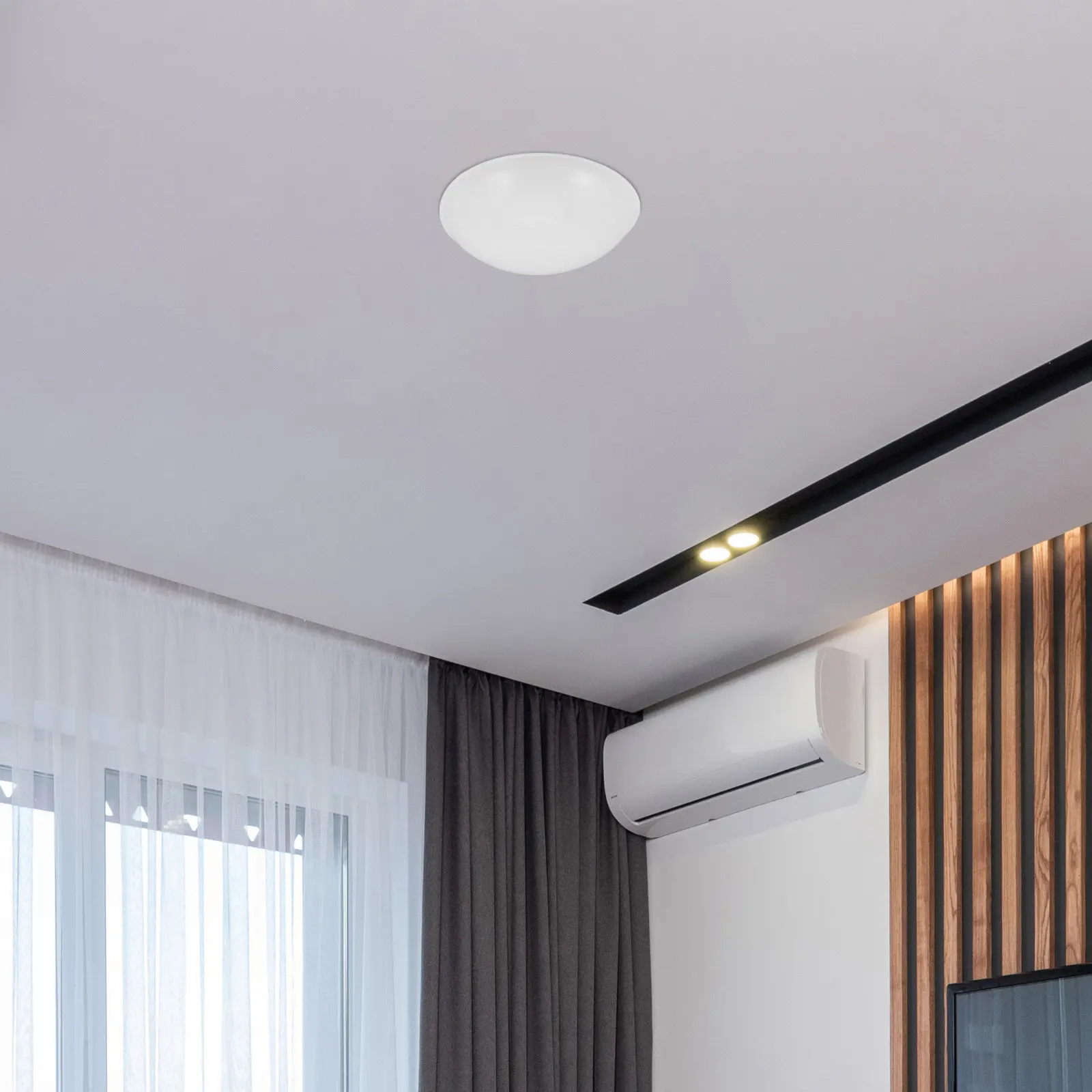 Emergency Lamp Shade Ceiling Light Cover Sturdy Plastic Simple Design Easy Install for Bedroom Living Room Office Ceiling
Emergency Lamp Shade Ceiling Light Cover Sturdy Plastic Simple Design Easy Install for Bedroom Living Room Office Ceiling