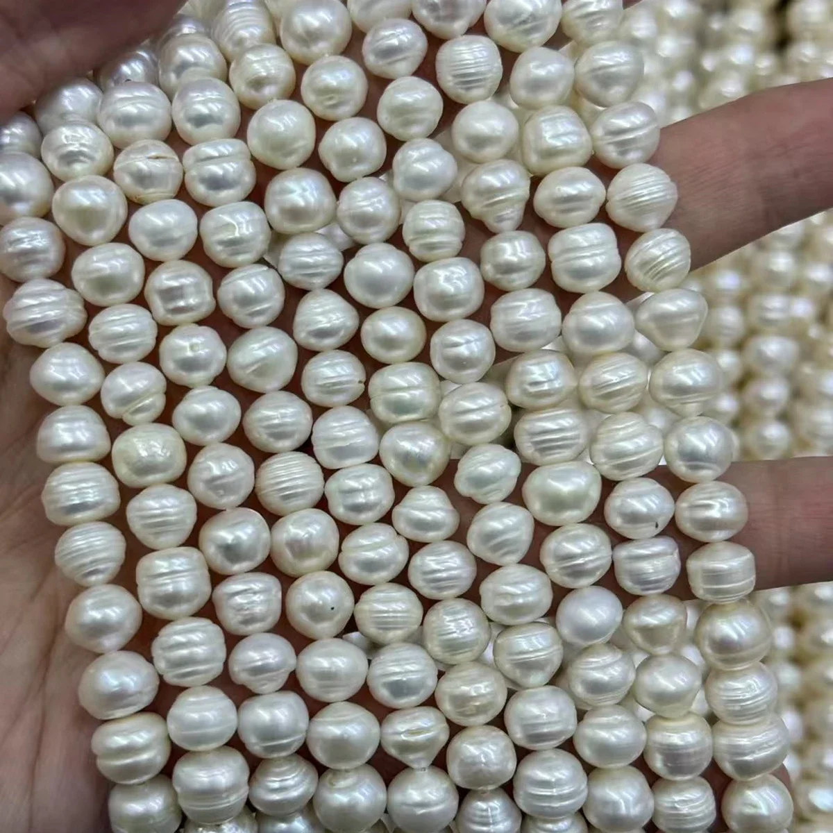 7.5-8.5mm 3A Threaded Natural Freshwater Flat Round Pearl Sparkling Isolated Bead Jewelry Make DIY Necklace Bracelet Accessories
7.5-8.5mm 3A Threaded Natural Freshwater Flat Round Pearl Sparkling Isolated Bead Jewelry Make DIY Necklace Bracelet Accessories