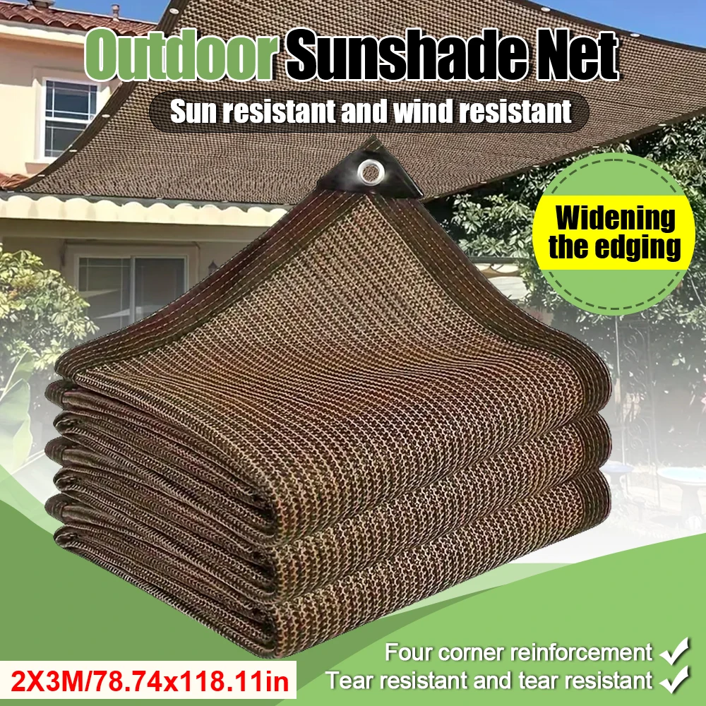 2m*3m sunshade net privacy Internet cafe color sun protection net edge punching dense and thickened sunshade net for outdoor
2m*3m sunshade net privacy Internet cafe color sun protection net edge punching dense and thickened sunshade net for outdoor