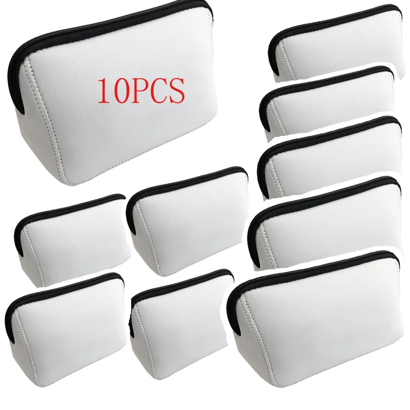 10pcs Cosmetic Bags Sublimation DIY White Blank Neoprene Waterproof Large Capacity Makeup Bag
10pcs Cosmetic Bags Sublimation DIY White Blank Neoprene Waterproof Large Capacity Makeup Bag