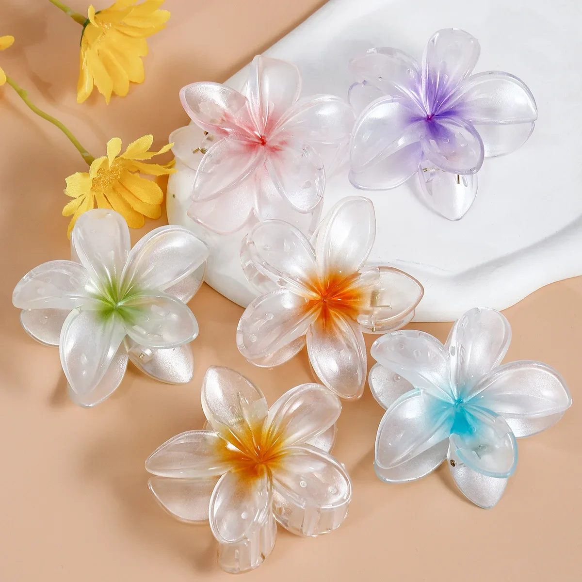 Fashionable Flower Hair Clip Plate Hair Grab Shark Large Hair Volume Multiple Accessories Variety of Hairstyles Summer 2024
Fashionable Flower Hair Clip Plate Hair Grab Shark Large Hair Volume Multiple Accessories Variety of Hairstyles Summer 2024