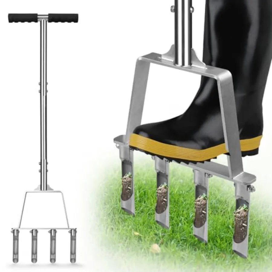 Lawn Core Aerator Tool Coring Grass Aerator Lawn Tool 4 Hollow Tines for Efficient Aeration Heavy Duty Steel Manual Plug Aerato
Lawn Core Aerator Tool Coring Grass Aerator Lawn Tool 4 Hollow Tines for Efficient Aeration Heavy Duty Steel Manual Plug Aerato