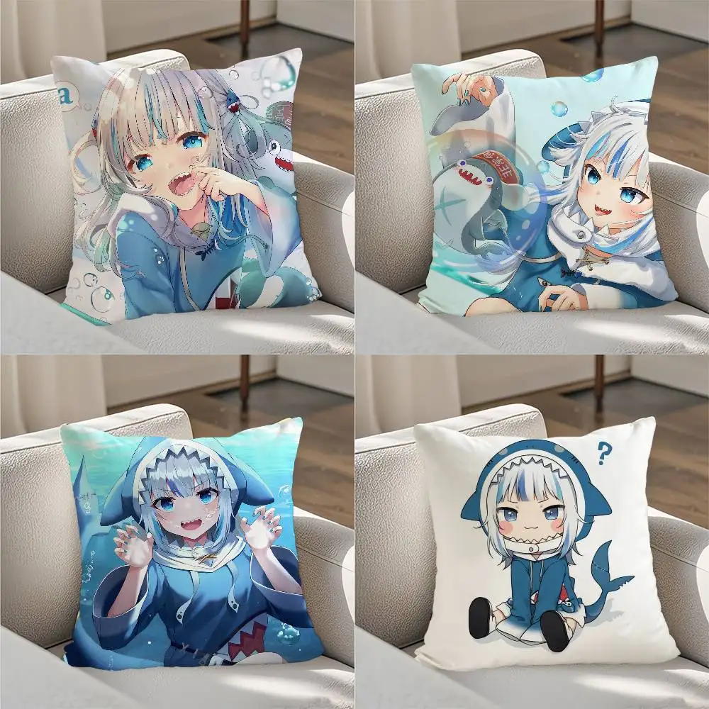 Kawaii G-Gawr Gura Pillow Case Luxury Double-sided For Car Pillows 45x45 Cushions Cover Home and Decoration Sofa Pillow case
Kawaii G-Gawr Gura Pillow Case Luxury Double-sided For Car Pillows 45x45 Cushions Cover Home and Decoration Sofa Pillow case