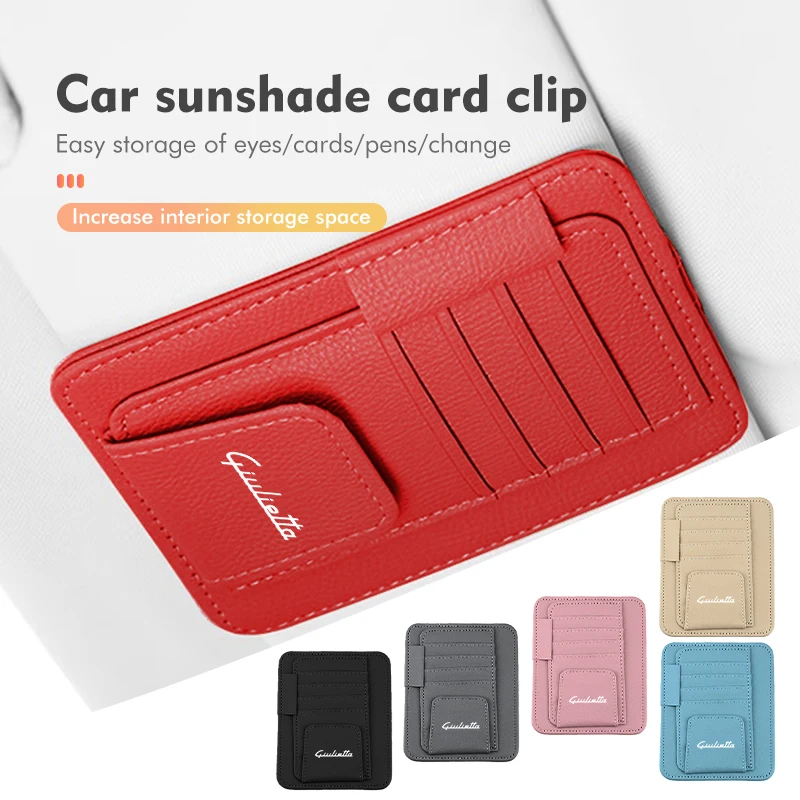 Car Sun Visor Storage Bag Sunglasses Organizer Holder Card Clip For Alfa Romeo GT Stelvio F1 Brera Volante Tonale Gloria Disco
Car Sun Visor Storage Bag Sunglasses Organizer Holder Card Clip For Alfa Romeo GT Stelvio F1 Brera Volante Tonale Gloria Disco