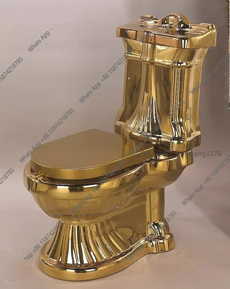 XvEuropean Pure Gold Toilet Color Gold Toilet Embossed Local Tyrant Gold Toilet Designer Model
XvEuropean Pure Gold Toilet Color Gold Toilet Embossed Local Tyrant Gold Toilet Designer Model