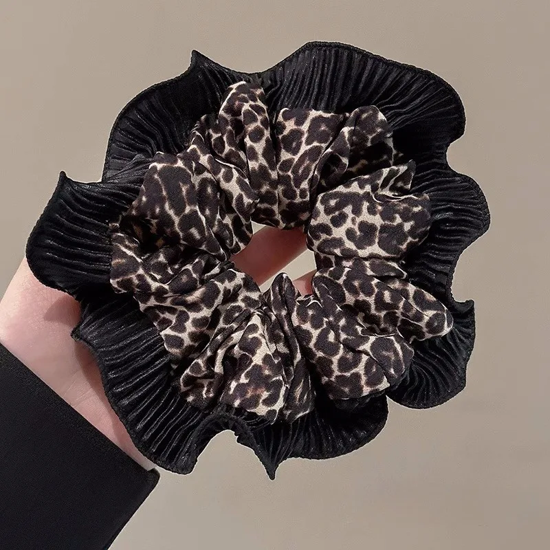 Vintage Leopard Lace Hair Tie Elegant Scrunchie Women High Elastic Ponytail Holder Retro Hair Accessories Korean Chic Hairband
Vintage Leopard Lace Hair Tie Elegant Scrunchie Women High Elastic Ponytail Holder Retro Hair Accessories Korean Chic Hairband