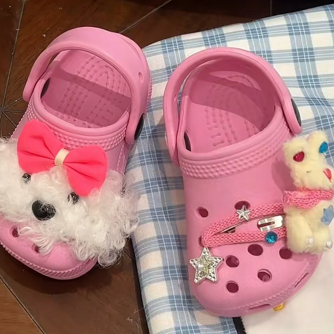 Scruffy Puppy Cartoon Cute Rabbit Kids Clogs Shoe Flower Shoe Buckle Stereostuffed Upper Decoration Accessories DIY software
Scruffy Puppy Cartoon Cute Rabbit Kids Clogs Shoe Flower Shoe Buckle Stereostuffed Upper Decoration Accessories DIY software