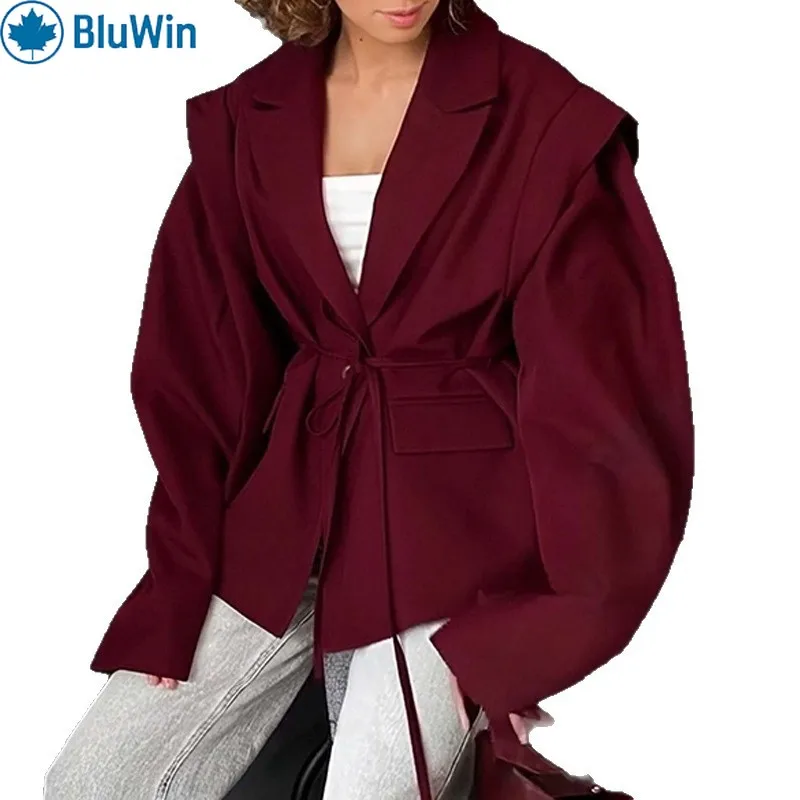 URBANCHIC$ZAF 7Colors Chic Office Lady Belted Blazer Women 2025 Spring Elegant Wrap Jacket with Shoulder Pads for Work
URBANCHIC$ZAF 7Colors Chic Office Lady Belted Blazer Women 2025 Spring Elegant Wrap Jacket with Shoulder Pads for Work