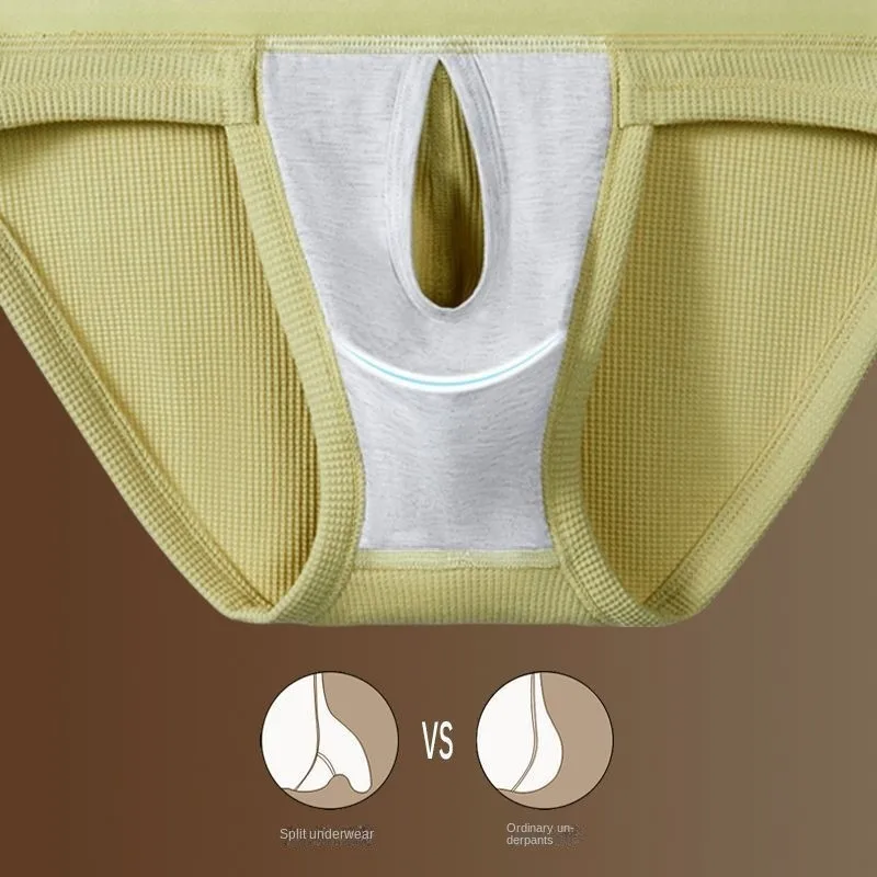 Men's Waffle Cotton Underwear with Pouch Support Breathable Mid Rise Underpants Comfortable Separated Scrotum Pouch Boxer Briefs
Men's Waffle Cotton Underwear with Pouch Support Breathable Mid Rise Underpants Comfortable Separated Scrotum Pouch Boxer Briefs