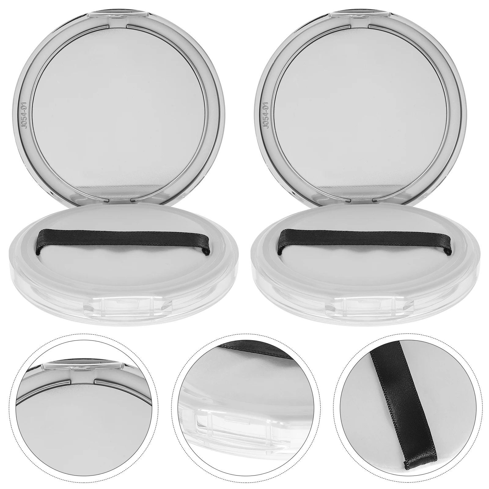 2Pcs Loose Powder Box Empty Travel Container Portable Refillable Silver Compact Case with Puff for Makeup Lightweight
2Pcs Loose Powder Box Empty Travel Container Portable Refillable Silver Compact Case with Puff for Makeup Lightweight