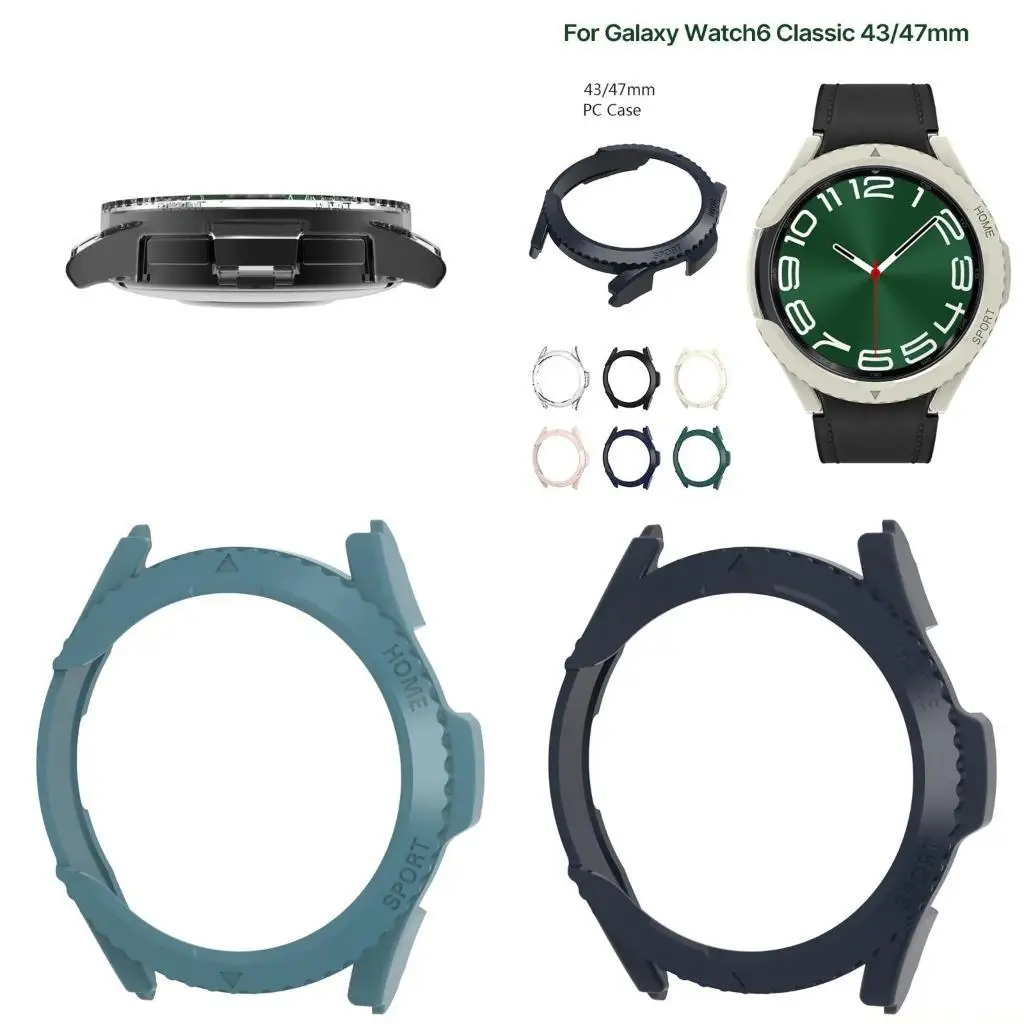 M5TD Screen Protector Case Cover for Watch 6 43/47mm Housing Shell Anti-scratch Frame
M5TD Screen Protector Case Cover for Watch 6 43/47mm Housing Shell Anti-scratch Frame