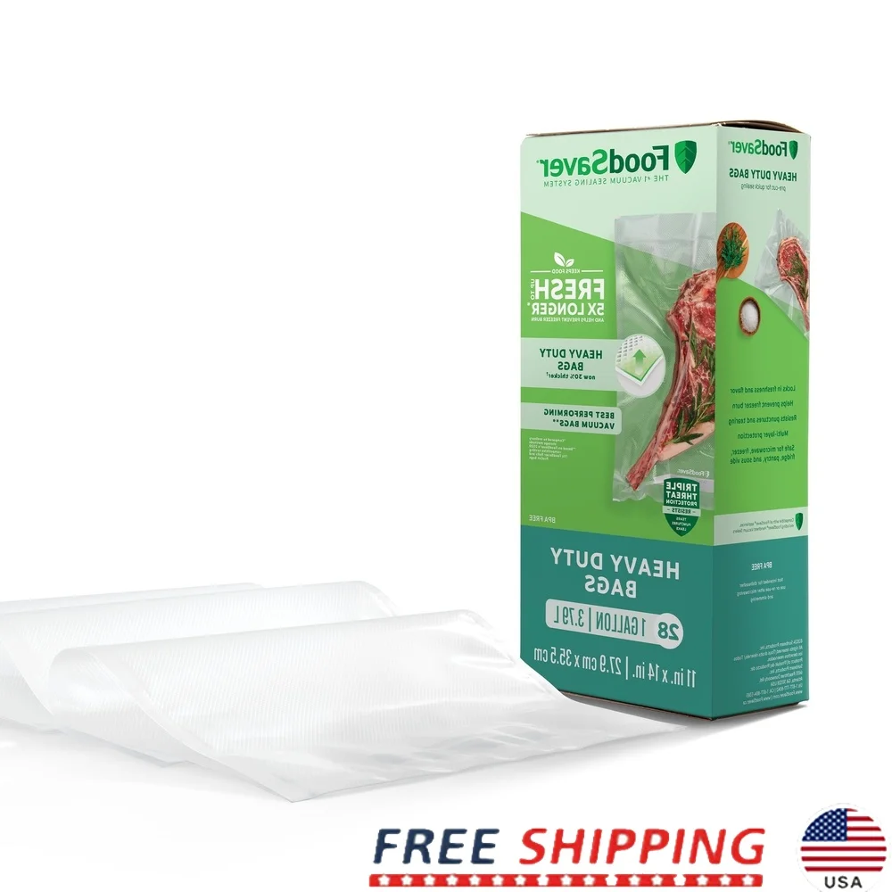 Сверхмощные вакуумные пакеты для хранения, 28 упаковок, размер галлона, герметичные многослойные пакеты для хранения продуктов питания, безопасная морозильная камера, микроволновая печь
Сверхмощные вакуумные пакеты для хранения, 28 упаковок, размер галлона, герметичные многослойные пакеты для хранения продуктов питания, безопасная морозильная камера, микроволновая печь