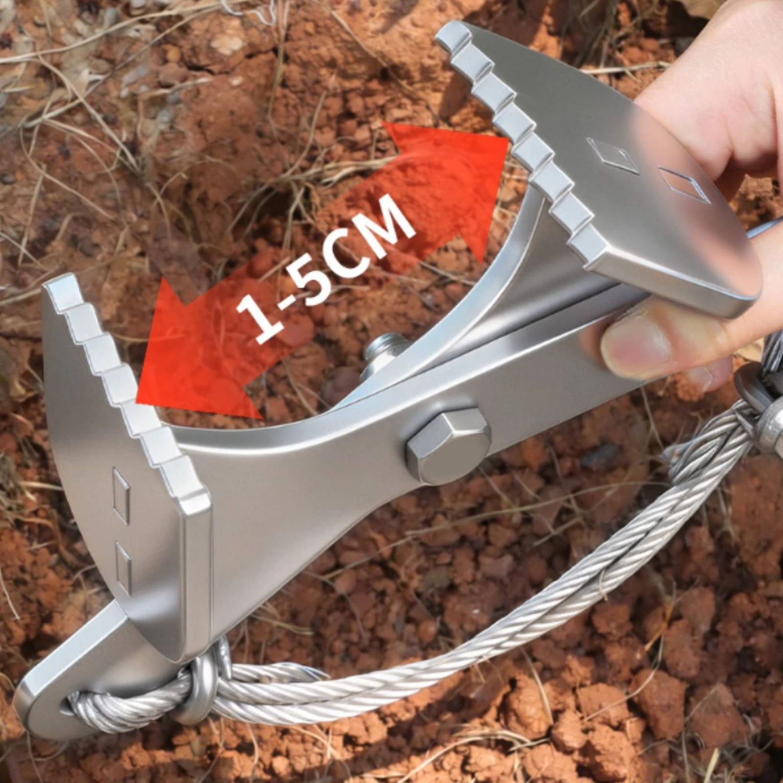 Tree Root Clamp Tool Serrated Grippers Root Pulling Clamp Unwanted Plants Pulling Tool Cross-Braced Metal Exposed Jaw Design
Tree Root Clamp Tool Serrated Grippers Root Pulling Clamp Unwanted Plants Pulling Tool Cross-Braced Metal Exposed Jaw Design