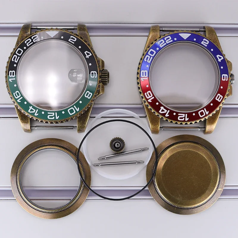 Bronze 40mm Men's Watch Case Dual Color GMT Bezel For Seiko NH35 NH36 NH38 NH34 Movement 28.5mm Dial Sapphire Crystal Waterproof
Bronze 40mm Men's Watch Case Dual Color GMT Bezel For Seiko NH35 NH36 NH38 NH34 Movement 28.5mm Dial Sapphire Crystal Waterproof