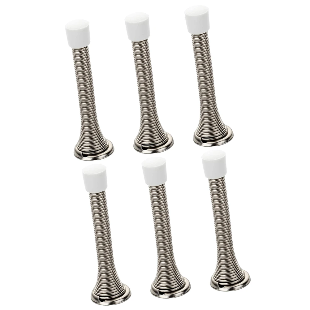 6 Pcs Door Stopper 3-1/8 Inch Nickel Child Safety Anti Pinch European Alloy Windproof Floor Protector Spring Steel Wire Plastic
6 Pcs Door Stopper 3-1/8 Inch Nickel Child Safety Anti Pinch European Alloy Windproof Floor Protector Spring Steel Wire Plastic