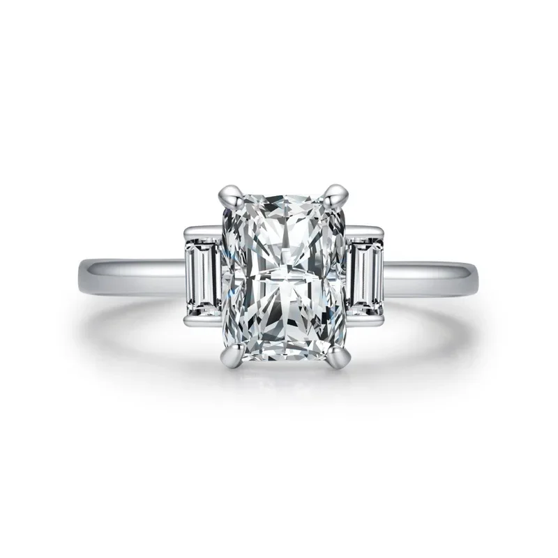 2 Ct D Color Radiant Cut Moissanite Engagement Wedding Ring 925 Sterling Silver Rings For Women
2 Ct D Color Radiant Cut Moissanite Engagement Wedding Ring 925 Sterling Silver Rings For Women
