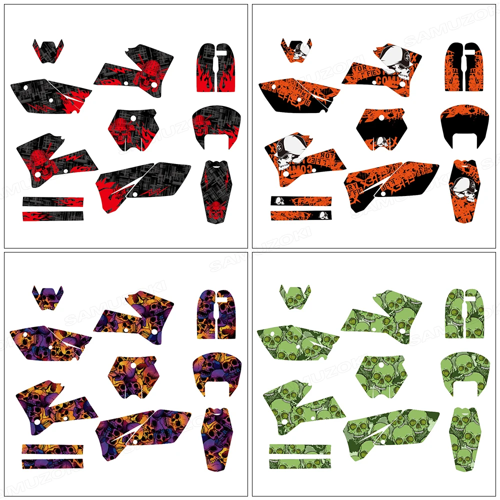 Motorcycle Deco Background Graphics Decals Stickers Kit Fit for 125 250 450 525 SX Series 2005 -2006
Motorcycle Deco Background Graphics Decals Stickers Kit Fit for 125 250 450 525 SX Series 2005 -2006