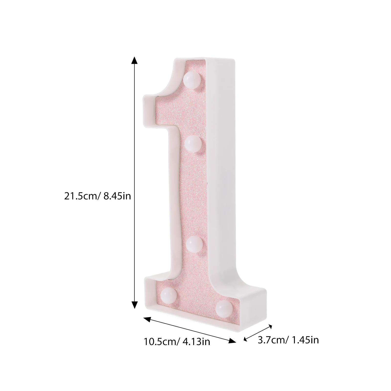 Pink Letters Glowing Numbers 22cm Rose Gold Plastic Birthday LED Night One Light Up Sign Light Display
Pink Letters Glowing Numbers 22cm Rose Gold Plastic Birthday LED Night One Light Up Sign Light Display