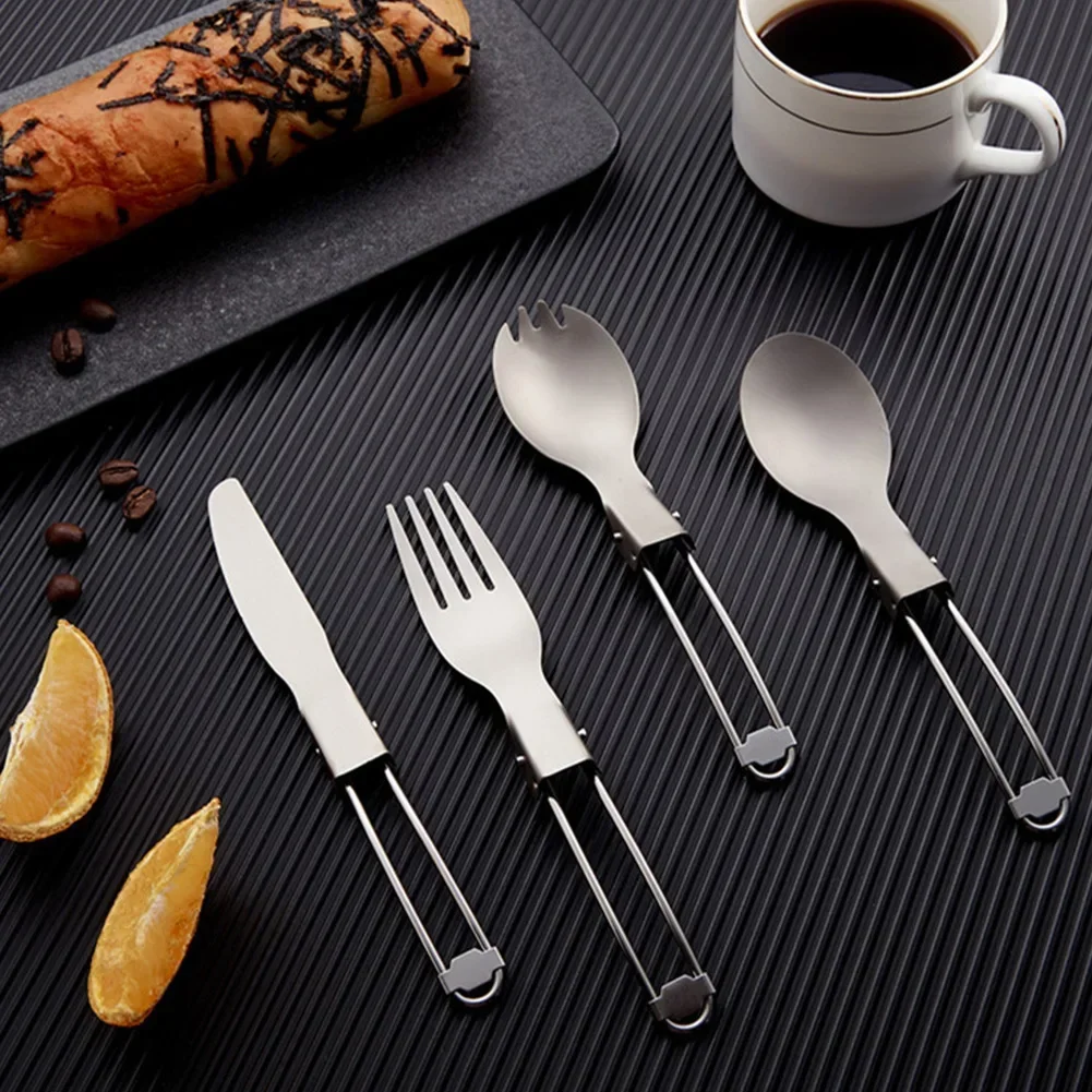 Folding Knife Fork Spoon Camping Cutlery Tourism Titanium Portable Outdoor Hiking Picnic Tableware Cookware
Folding Knife Fork Spoon Camping Cutlery Tourism Titanium Portable Outdoor Hiking Picnic Tableware Cookware