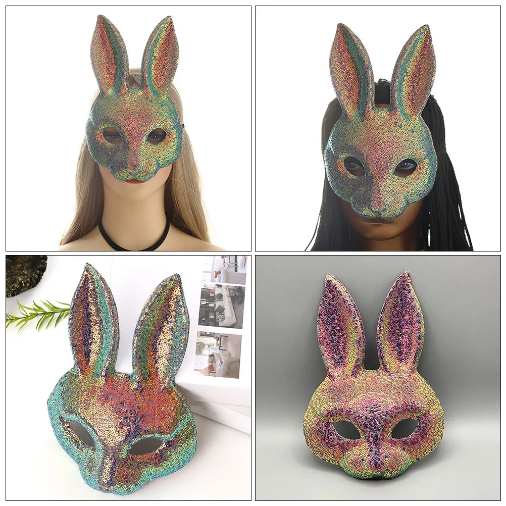 Bunny Rabbit Face Cartoon Half Animal Party Cosplay Masks for Halloween Easter Sequins Reusable Safe Comfortable Carnival
Bunny Rabbit Face Cartoon Half Animal Party Cosplay Masks for Halloween Easter Sequins Reusable Safe Comfortable Carnival