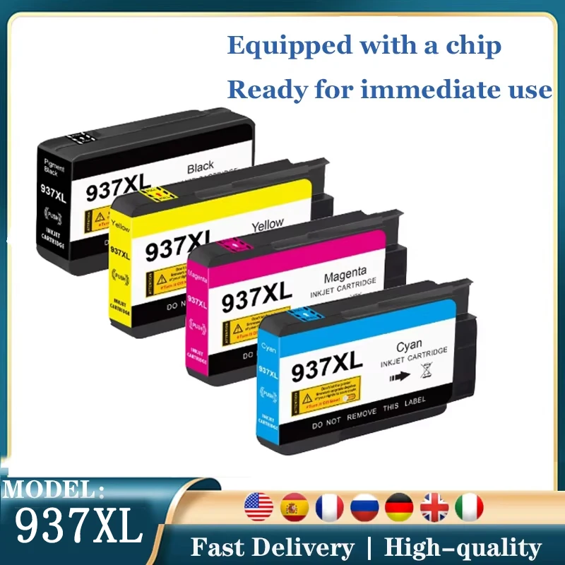 Совместим с чернильным картриджем HP937XL officejet Pro9730 9110b 9120 9130 9720, черный и трехцветный пигментный картридж 937XL 
Совместим с чернильным картриджем HP937XL officejet Pro9730 9110b 9120 9130 9720, черный и трехцветный пигментный картридж 937XL