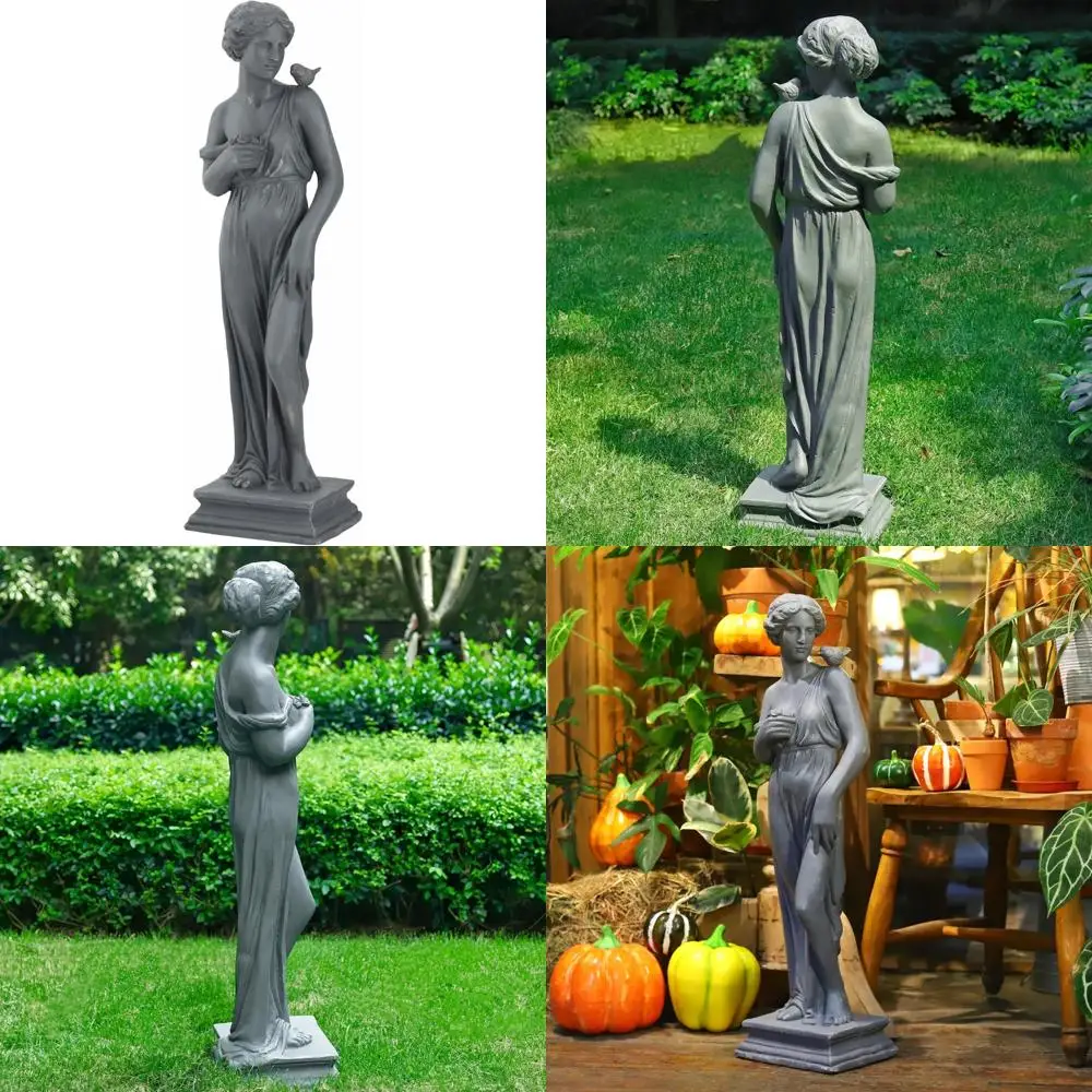 Greek Goddess Nymph Statue 32 Inches Tall Outdoor Garden Sculpture Roman Style Patio Lawn Porch Decor Gray Mythology Inspired
Greek Goddess Nymph Statue 32 Inches Tall Outdoor Garden Sculpture Roman Style Patio Lawn Porch Decor Gray Mythology Inspired