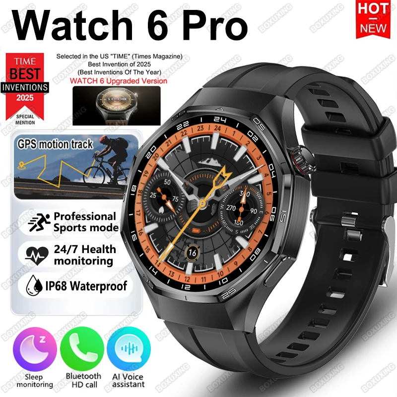 2026 New Watch 6 Pro GPS Tracker Smart Watch Men AMOLED Screen Bluetooth Call Waterproof Sports Health Monitoring Smartwatches
2026 New Watch 6 Pro GPS Tracker Smart Watch Men AMOLED Screen Bluetooth Call Waterproof Sports Health Monitoring Smartwatches