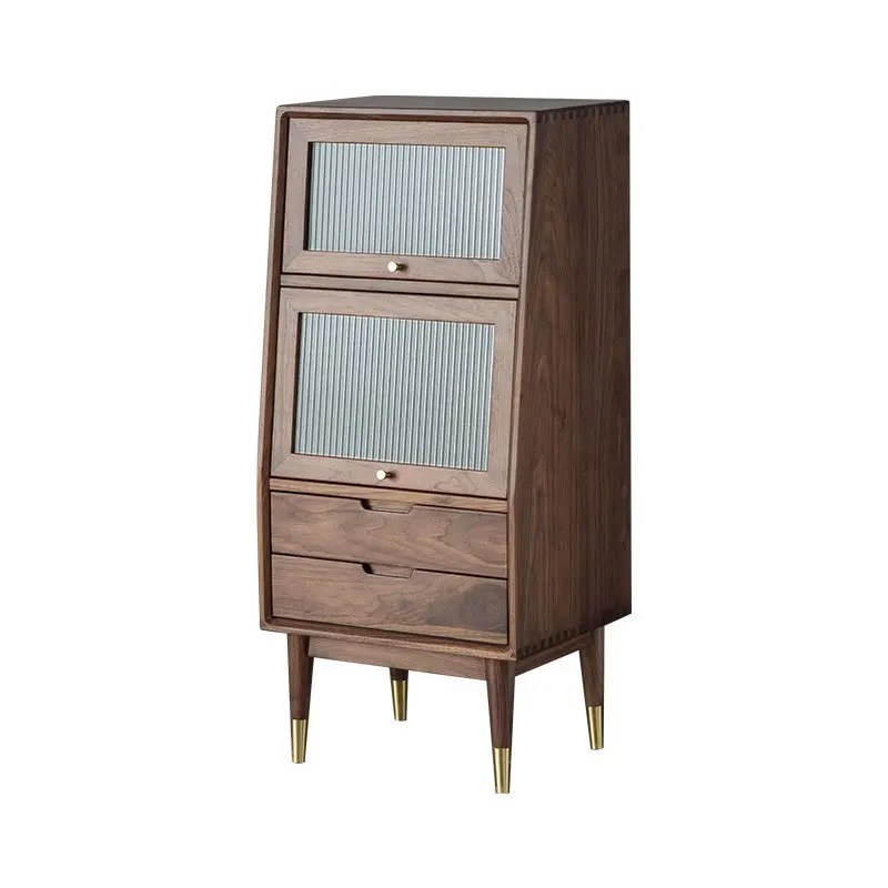 Nordic Japanese-style simple small apartment living room storage cabinet black walnut glass flap side cabinet cherry wood locker
Nordic Japanese-style simple small apartment living room storage cabinet black walnut glass flap side cabinet cherry wood locker