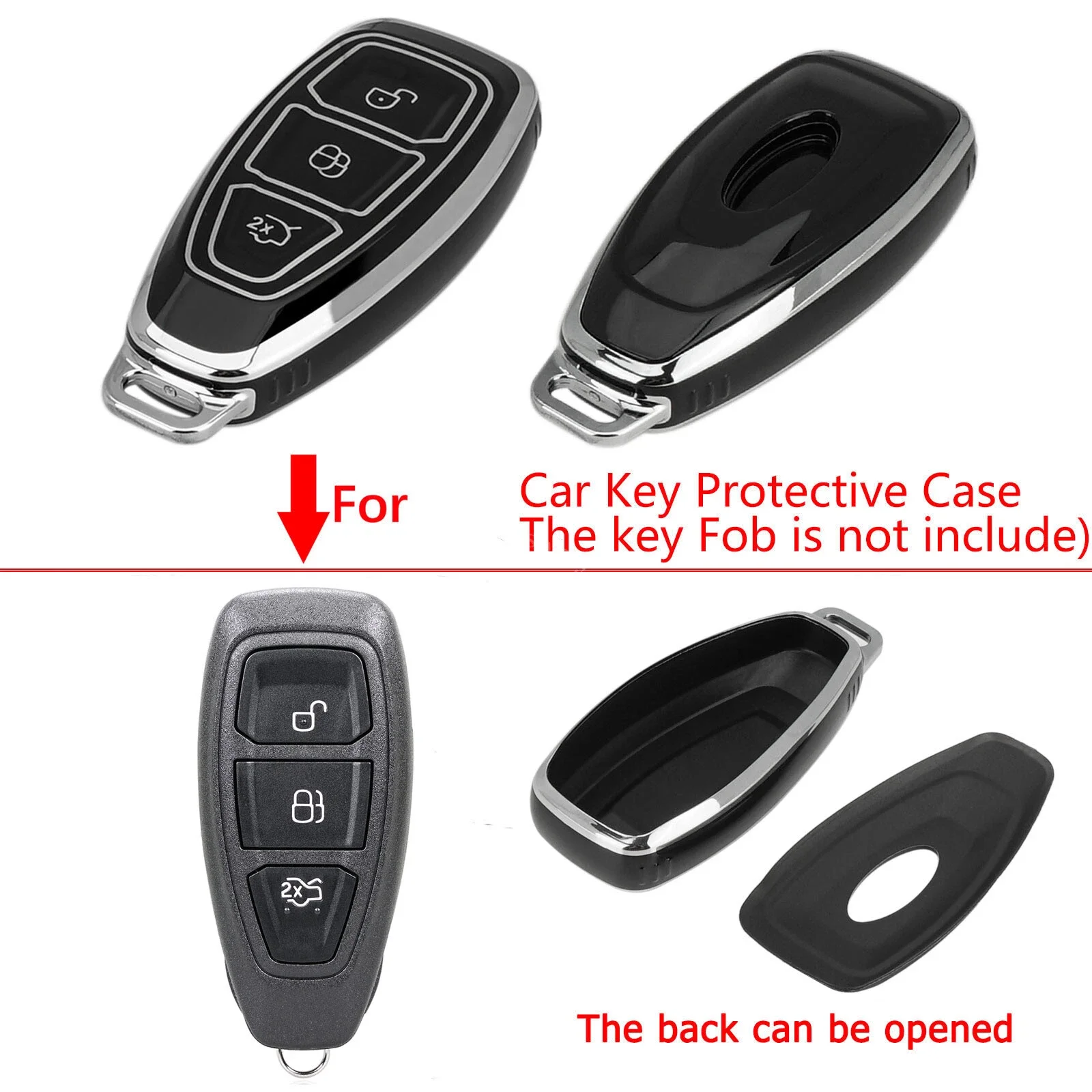 1pc Car Remote Control Decorative Cover 3 Button Car Smart Key Fob Case Cover For Ford Fiesta Focus Mondeo C-Max Galaxy
1pc Car Remote Control Decorative Cover 3 Button Car Smart Key Fob Case Cover For Ford Fiesta Focus Mondeo C-Max Galaxy